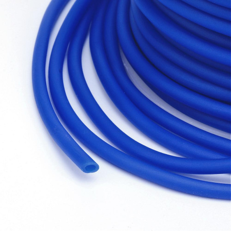 Полый шнур 2 мм. 1 метр синий
