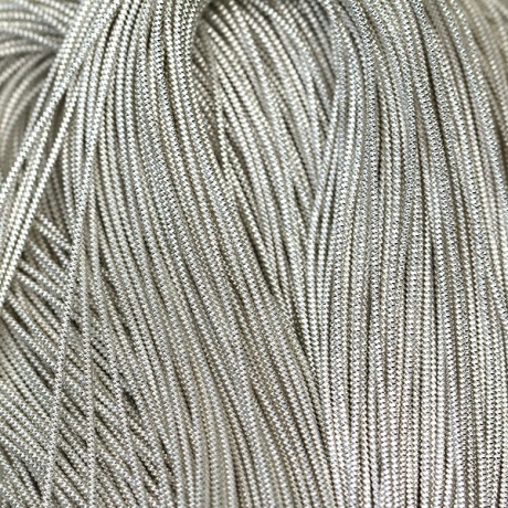 Cannetille Shiny Silver curly 1.  1 .