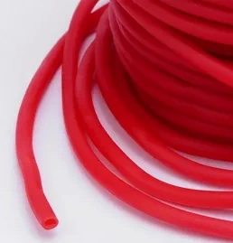 Полый шнур 3 мм. 1 метр красный